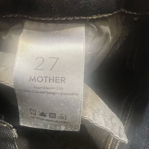 MOTHER Women's Straight Leg Jeans - Dark Blue - Picture 10 of 12